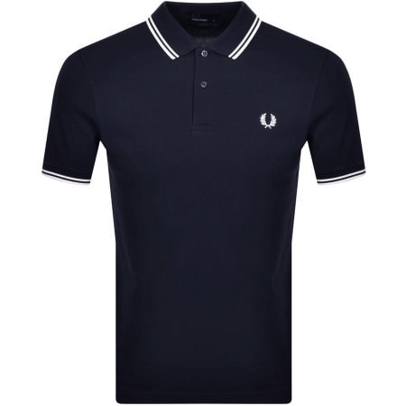 Fred Perry Twin Tipped Polo T Shirt Navy | Mainline Menswear x
